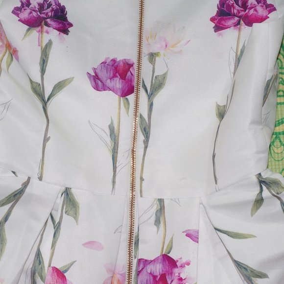 NEW Ted Baker Callila Fit and Fare Sketchbook Dress Ted 234 - Picture 9 of 13